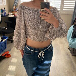 Corset Longsleeve Cropped Top